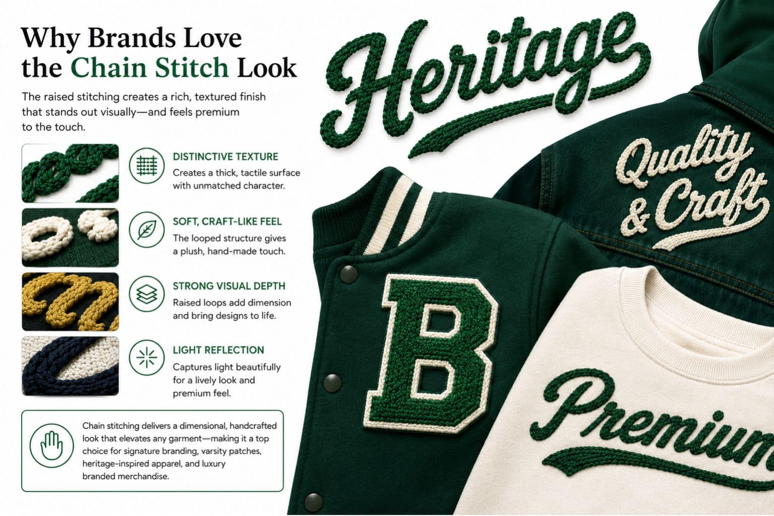 Why Brands Love the Chain Stitch Look