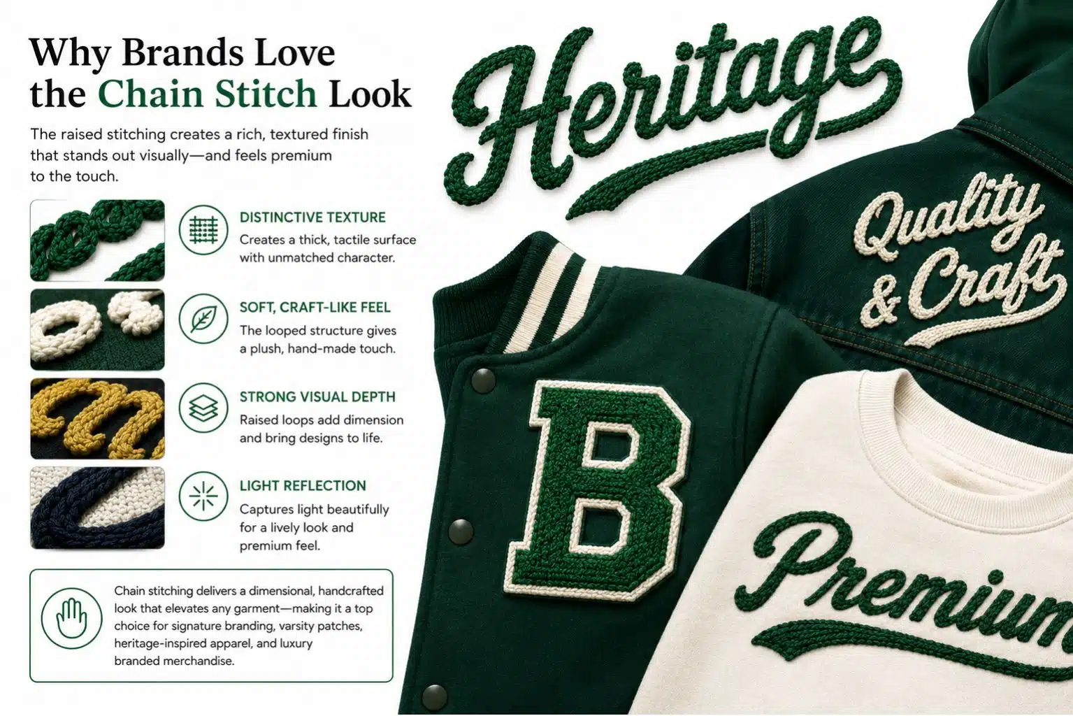 Why Brands Love the Chain Stitch Look