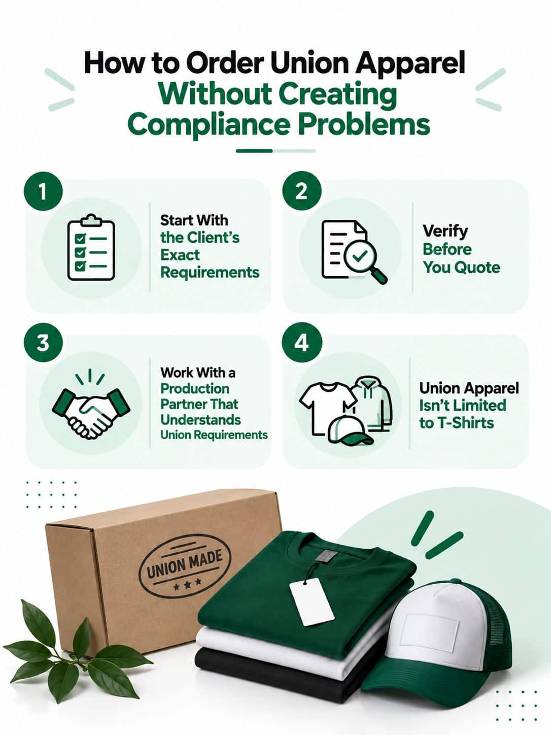 How to Order Union Apparel Without Creating Compliance Problems