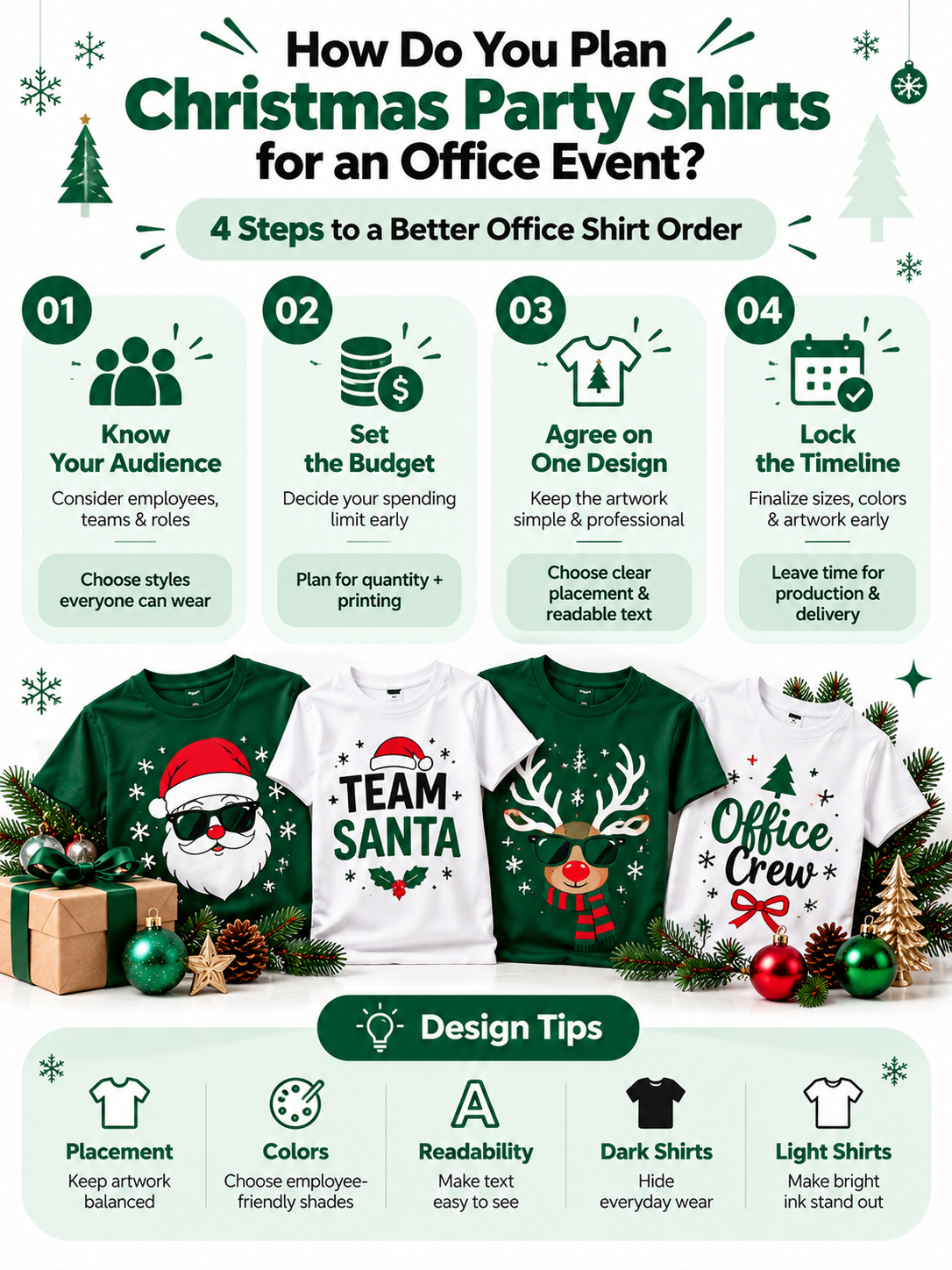 How Do You Plan Christmas Party Shirts for an Office Event?